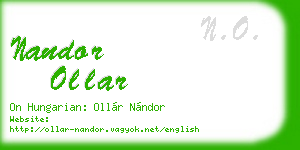nandor ollar business card