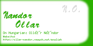 nandor ollar business card